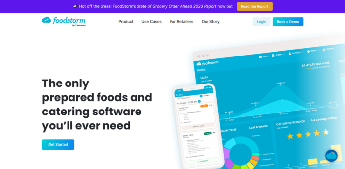 FoodStorm home page