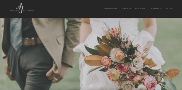 Amanda Joy best florist website design