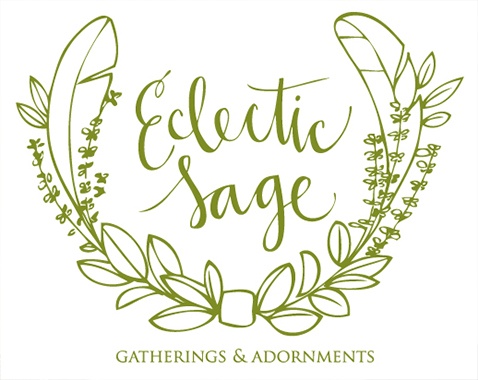 eclectic sage wedding florist logo