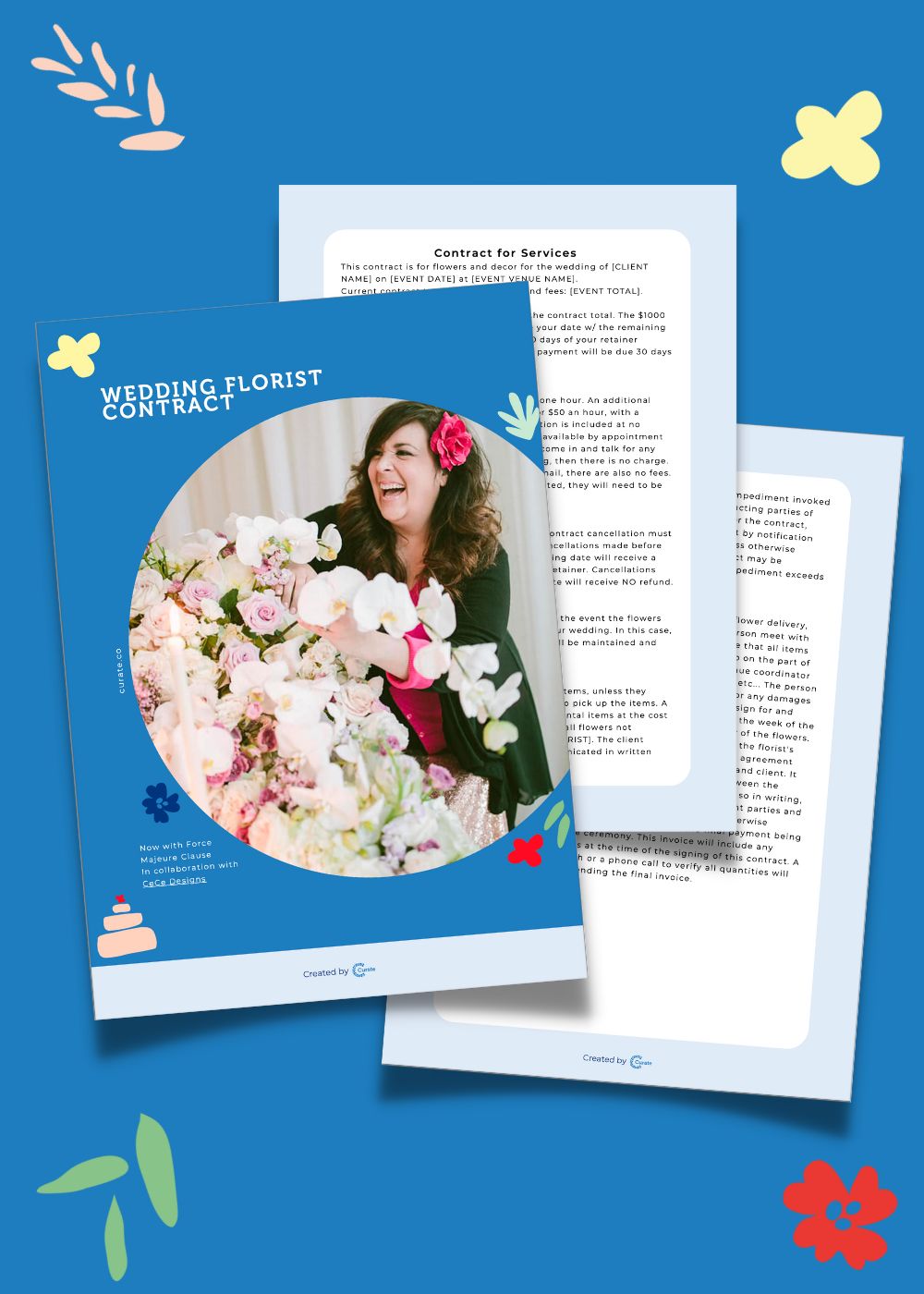 Wedding Florist Contract LP Header Image (1000 × 1400 px)